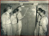 Lezione sul Nike Hercules: da sx cap. Di Martino, ten. De Leonardis, istruttore C. Dixon, ten. Ceresani, serg. magg. Zaninotti