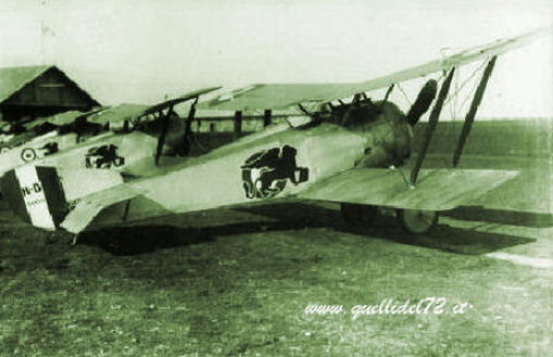Hanriot Hd.1 con il Leone Alato dipinto sulla fusoliera