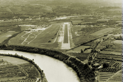 Immagine aerea dell'aeroporto