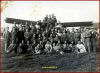Ponte San Pietro (Bg) 1930 ca. Gruppo con velivolo Aviatik
