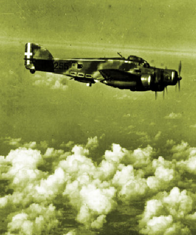 S.79 della 255� Sq. in volo su Malta