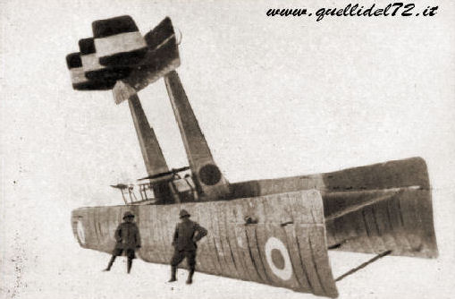 Caproni della 6^ caduto sull'Adamello il 25 maggio 1918. Era decollato da C� degli Oppi