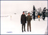 Area Controllo. Nevicata 2001. Il Comandante T.C. De Gennaro e il Ten. Bolzan